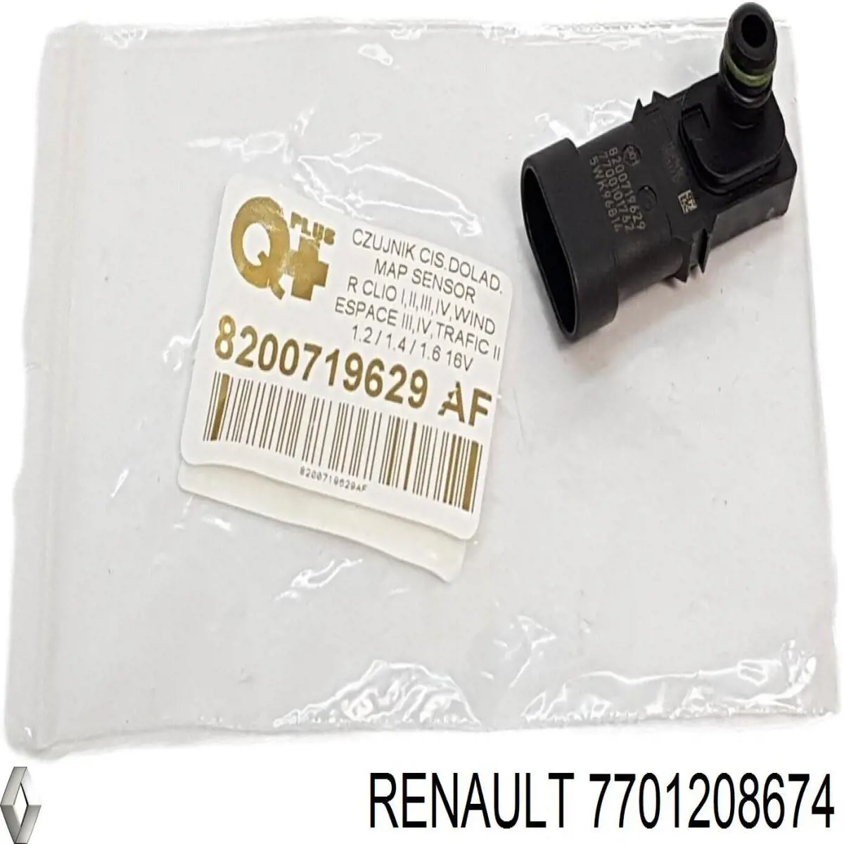 7701208674 Renault (RVI) датчик тиску наддуву (датчик нагнітання повітря в турбіну)