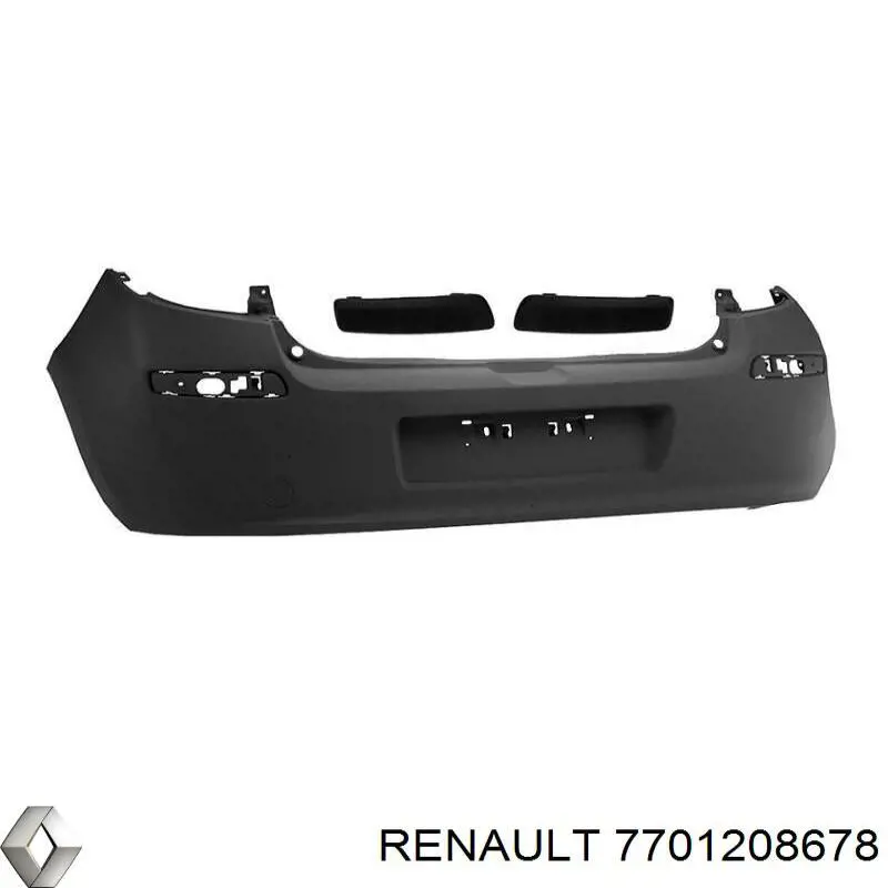 Задній бампер 7701208678 Renault (RVI)
