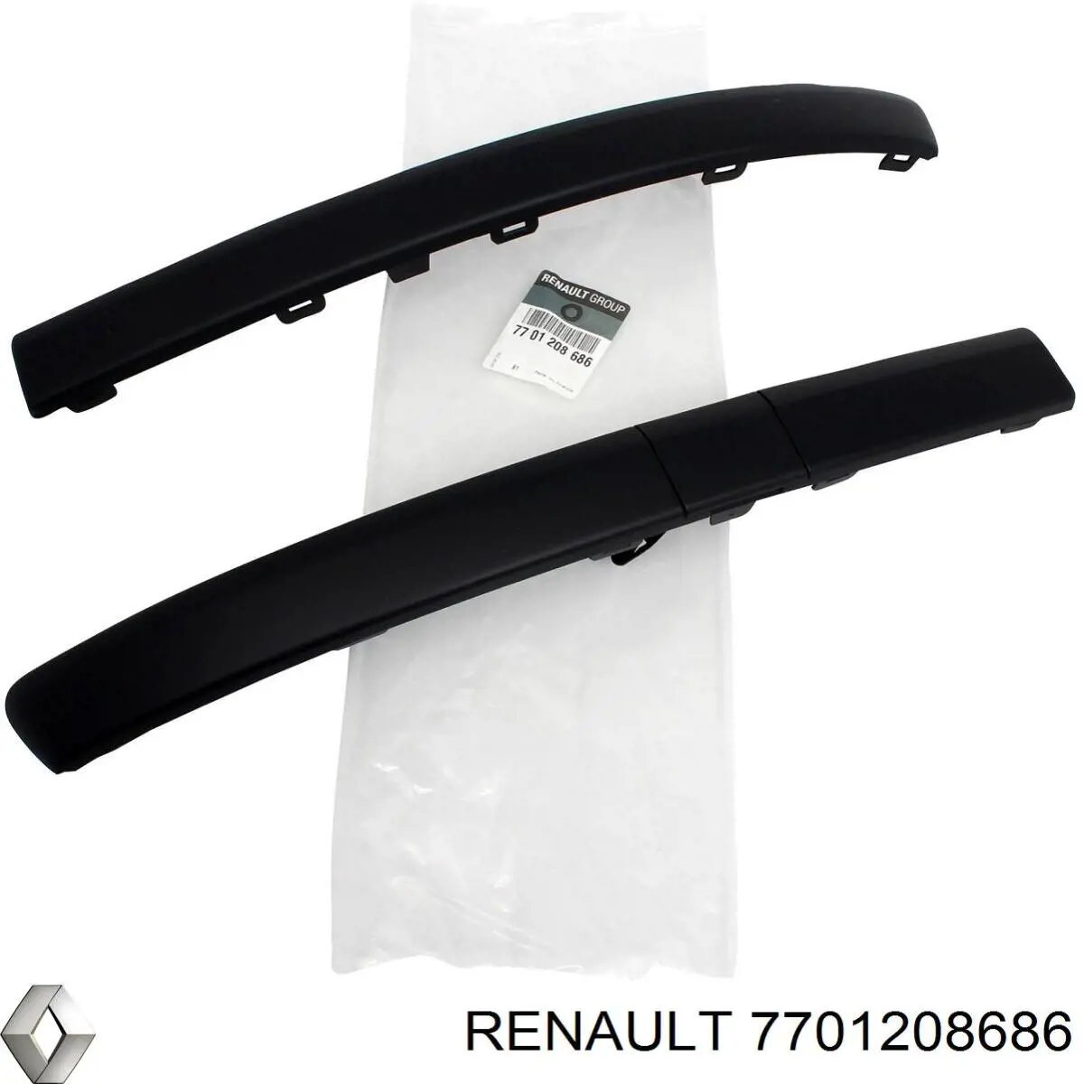 Купити 7701208686 Renault (RVI) Накладка бампера переднього