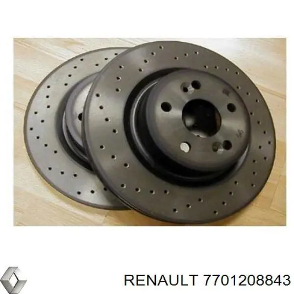 Диск переднього гальма Renault (RVI) 7701208843 ціна, від 136.19 USD