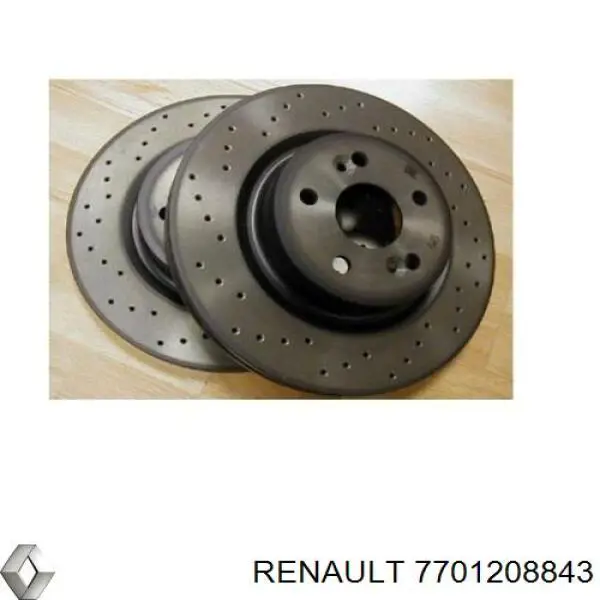 Диск гальмівний передній 7701208843 Renault (RVI)