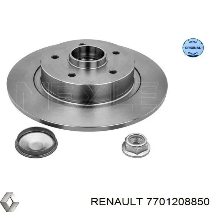 Диск гальмівний задній Renault (RVI) 7701208850