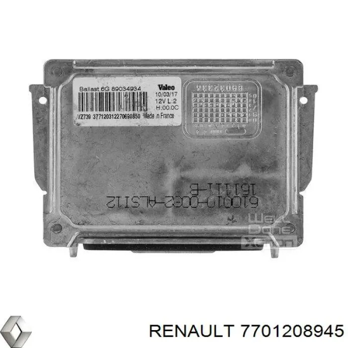 ЕБУ ксенону Renault (RVI) 7701208945 ціна, від 28.18 USD