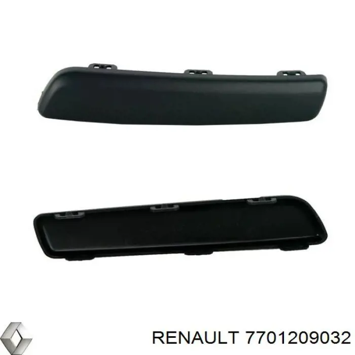 Накладка бампера заднього Renault Clio 3 (BR01, CR01) (Рено Кліо)