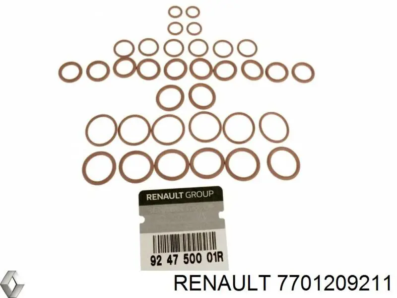 Кільце ущільнювальне трубки кондиціонера Renault (RVI) 7701209211 ціна, від 30.43 USD