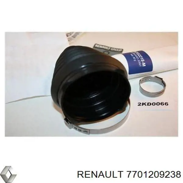 7701209238 Renault (RVI) пильник шруса зовнішній, передній піввісі