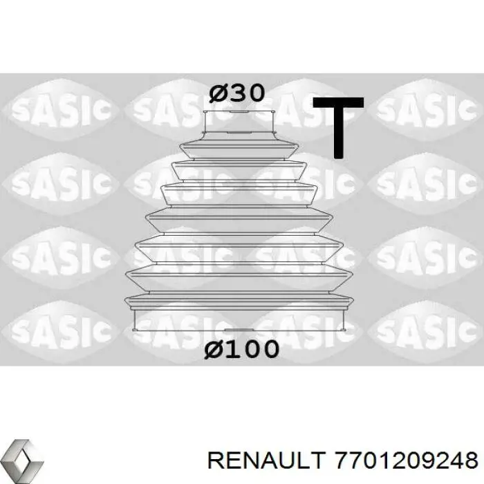 Купити 7701209248 Renault (RVI) Пильник шарніра приводу