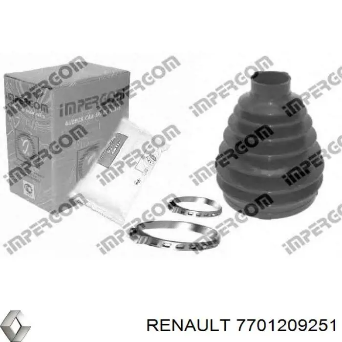 Пильник шарніра кутових швидкостей зовнішній передній Renault (RVI) 7701209251 ціна, від 9.17 USD