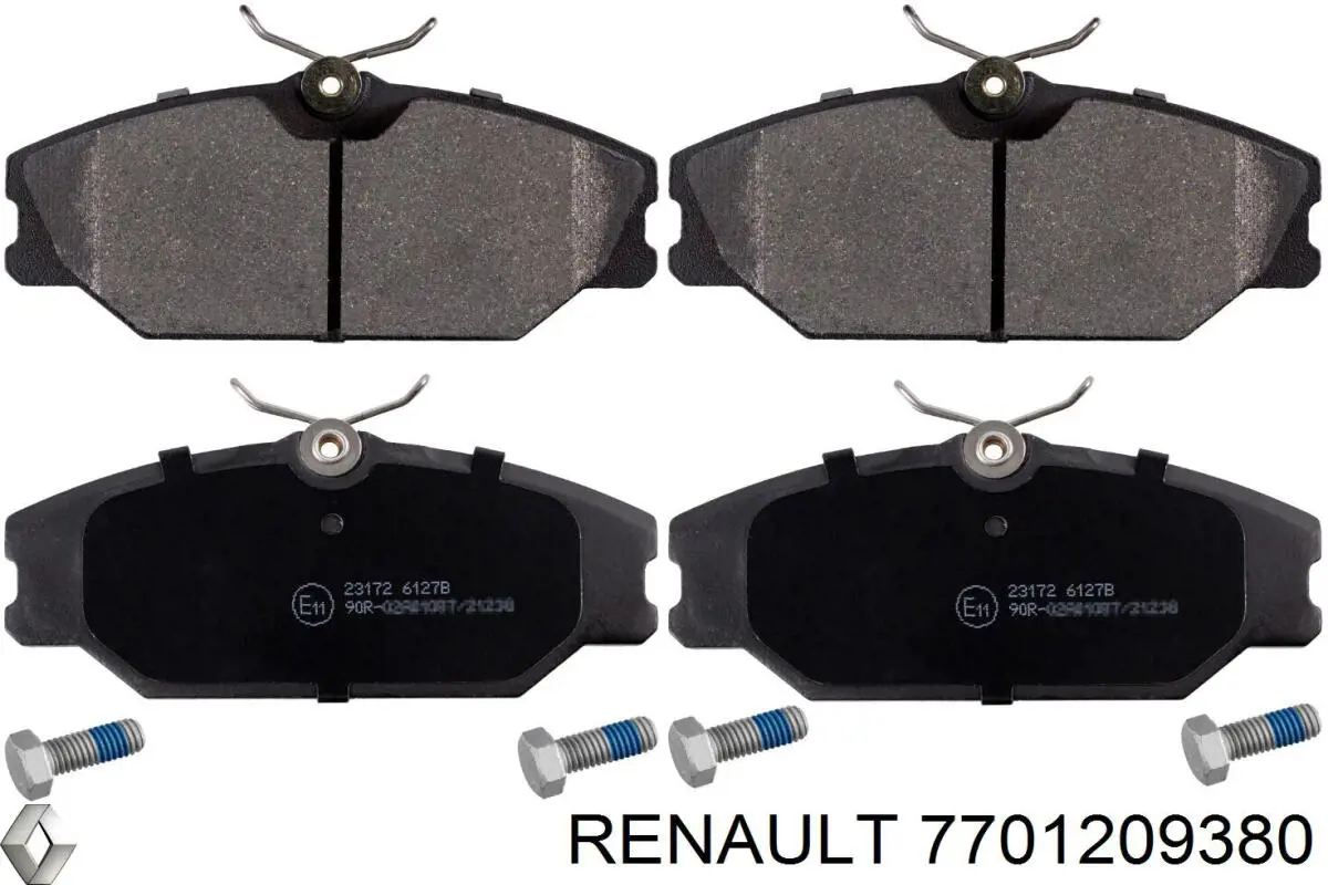 7701209380 Renault (RVI) колодки гальмівні передні, дискові
