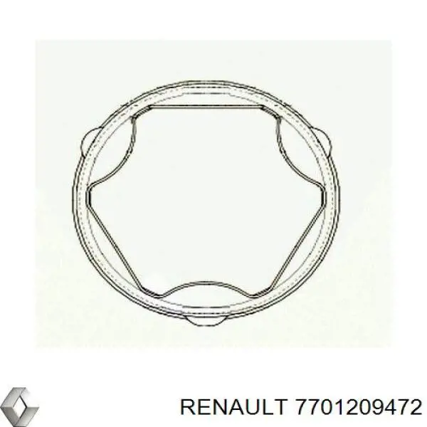 Пильник гранати внутрішній, передній півосі Renault (RVI) 7701209472 ціна, від 11.02 USD