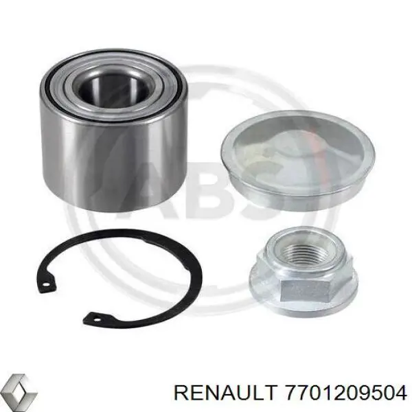 Підшипник маточини задньої Renault (RVI) 7701209504 ціна, від 17.28 USD