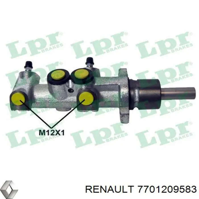 Циліндр головний гальма (Гідротормоз) Renault (RVI) 7701209583 ціна, від 60.75 USD