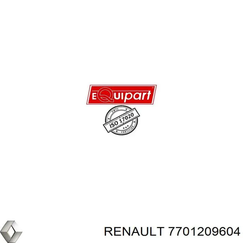Заглушка / решітка протитуманних фар бампера переднього Renault (RVI) 7701209604 ціна, від 28.02 USD