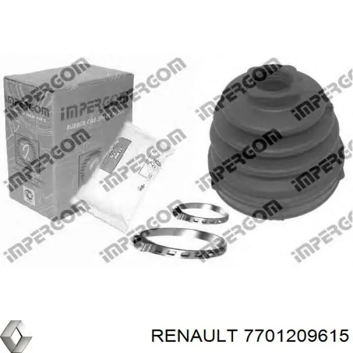 7701209615 Renault (RVI) пильник шруса внутрішній, передній піввісі