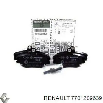 7701209639 Renault (RVI) Передні гальмівні колодки