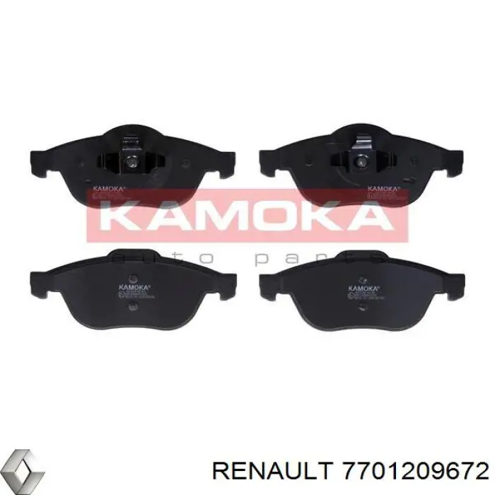 7701209672 Renault (RVI) Передні гальмівні колодки