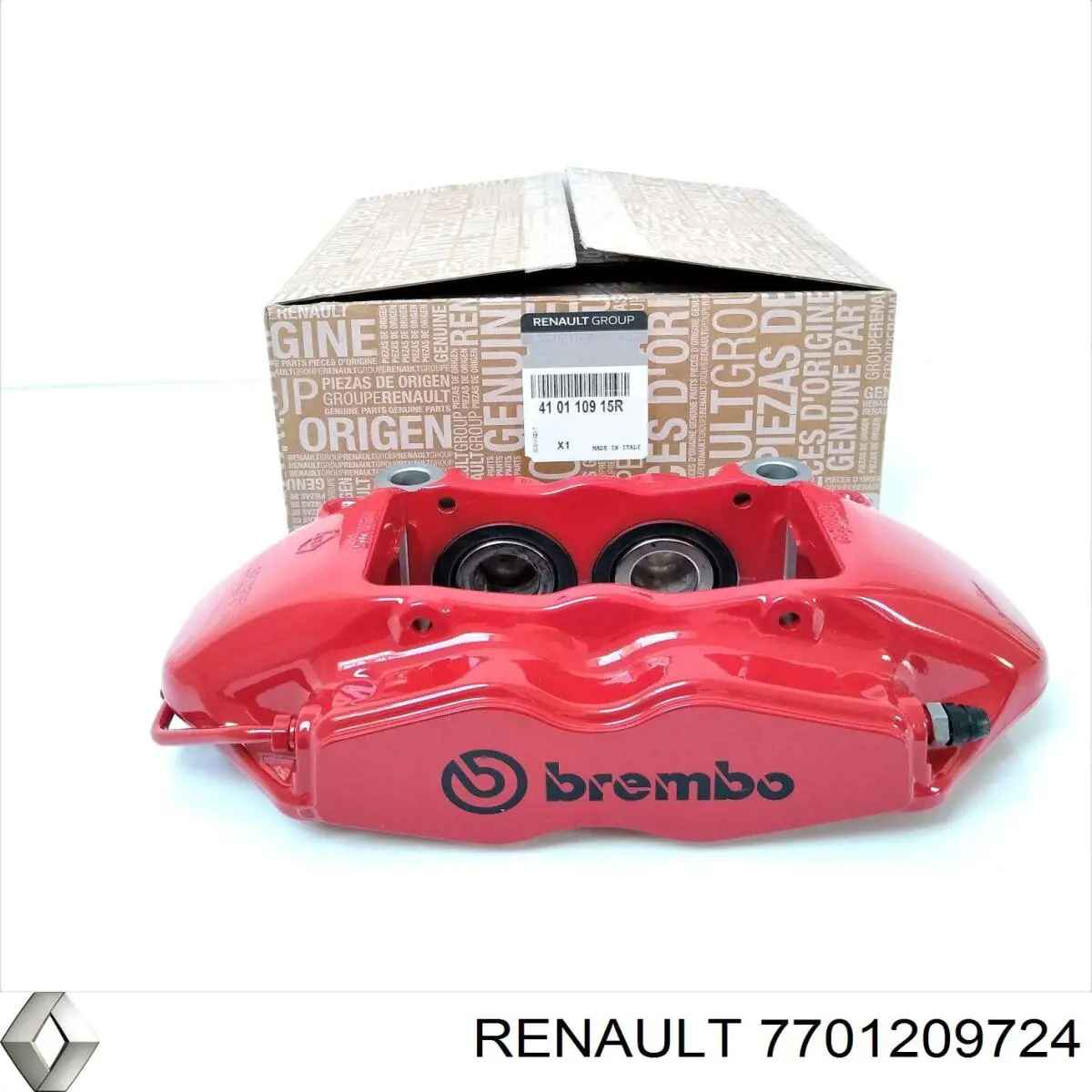Супорт гальмівний передній правий 7701209724 Renault (RVI)
