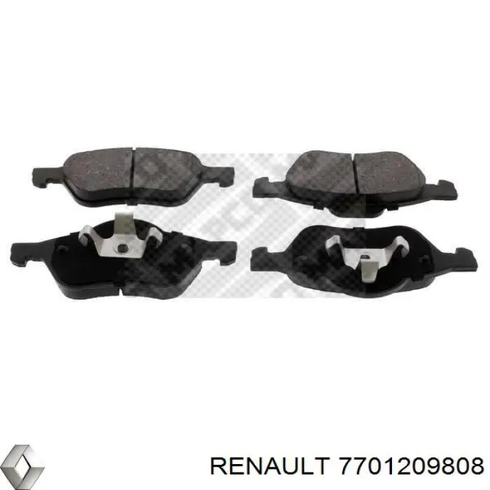 Гальмівні колодки Renault (RVI) 7701209808 ціна, від 22.24 USD