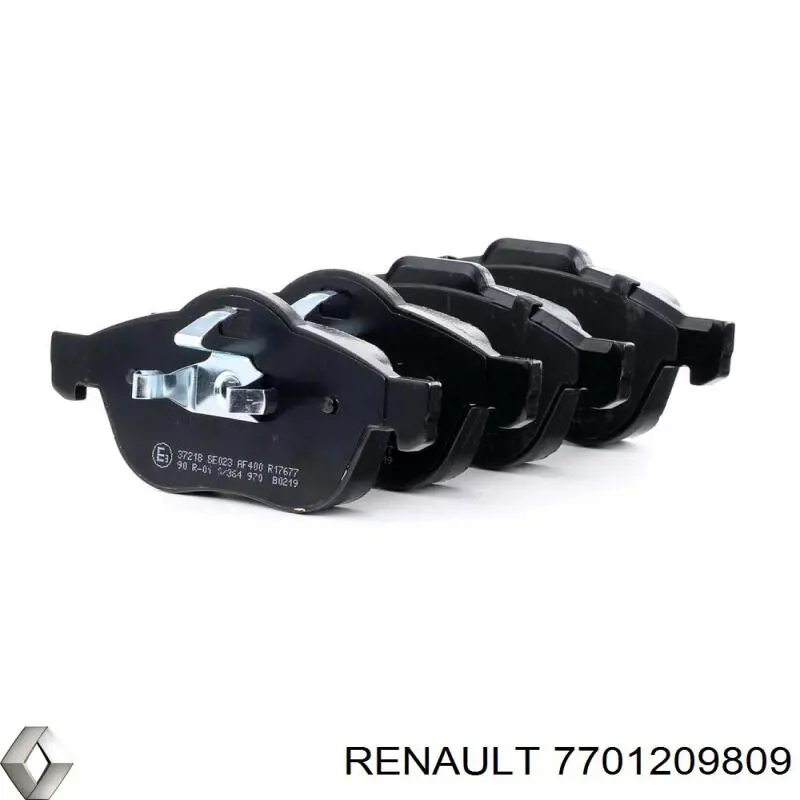 Колодки гальмівні передні, дискові 7701209809 Renault (RVI)