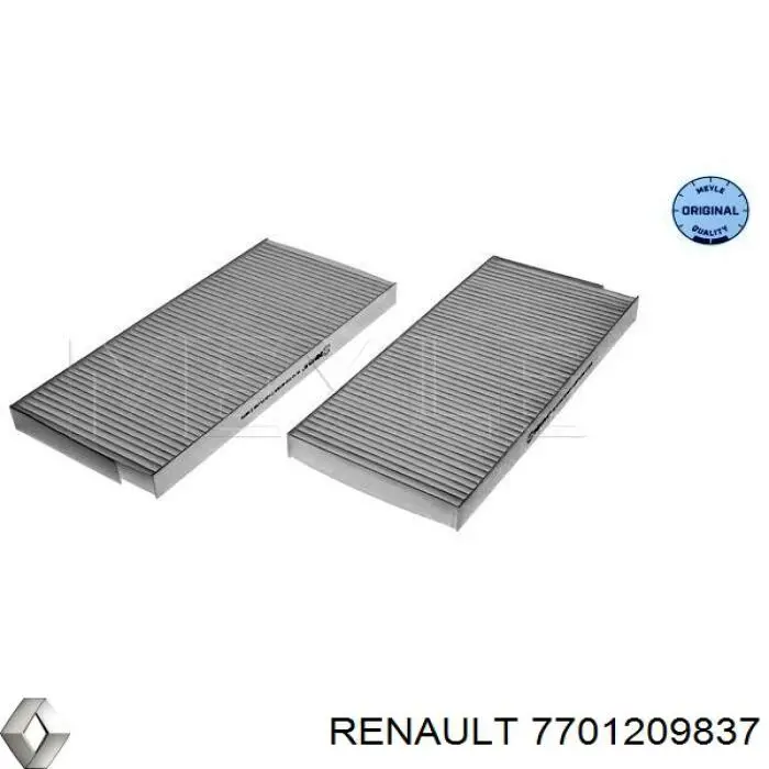 Купити 7701209837 Renault (RVI) Фільтр салону вугільний