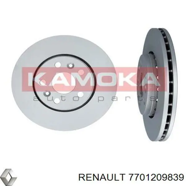 7701209839 Renault (RVI) диск гальмівний передній