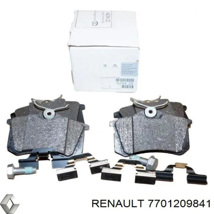 7701209841 Renault (RVI) колодки гальмові задні, дискові