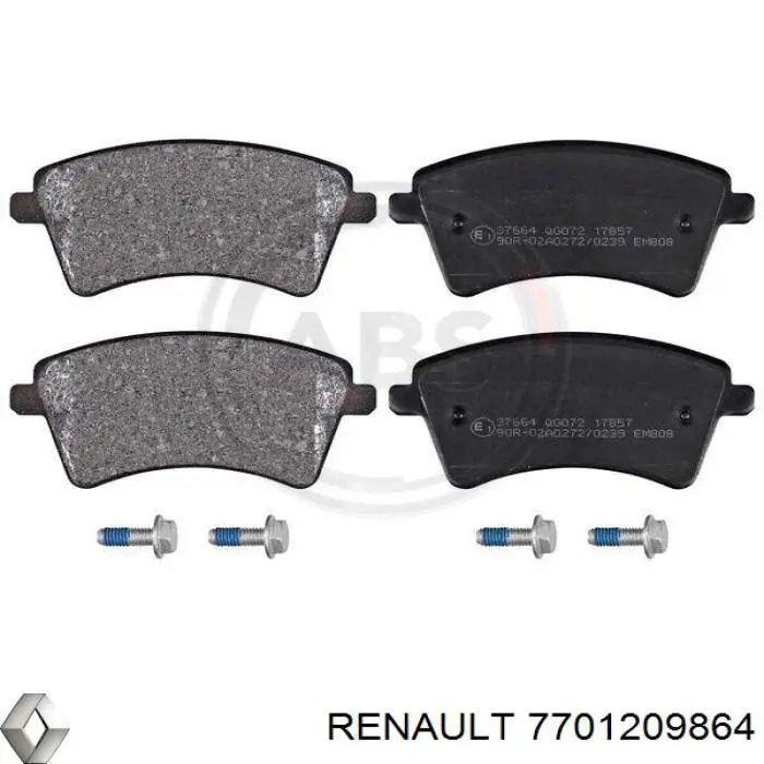 Купити 7701209864 Renault (RVI) Колодки гальмівні передні, дискові