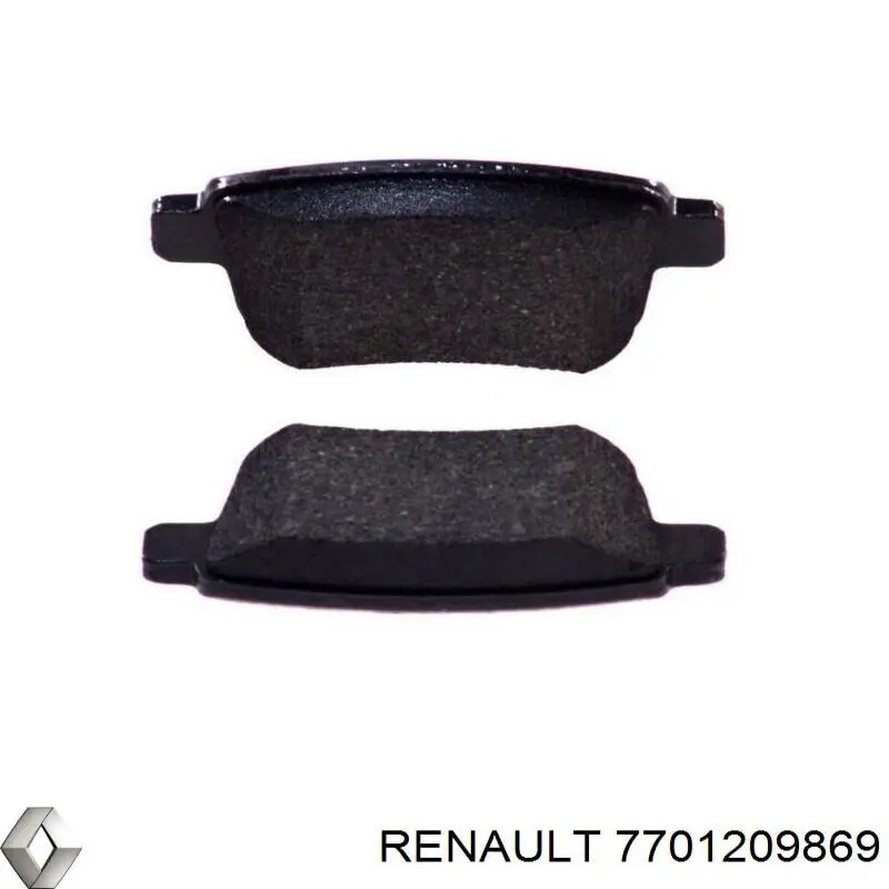 Задні гальмівні колодки Renault (RVI) 7701209869 ціна, від 15.62 USD