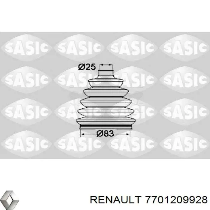  Renault (RVI) 7701209928 ціна, від 52.73 USD