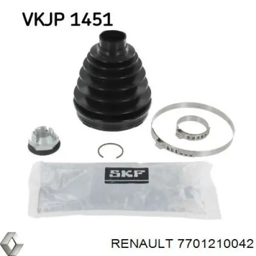 Пильник шарніра кутових швидкостей зовнішній передній Renault (RVI) 7701210042 ціна, від 16.03 USD