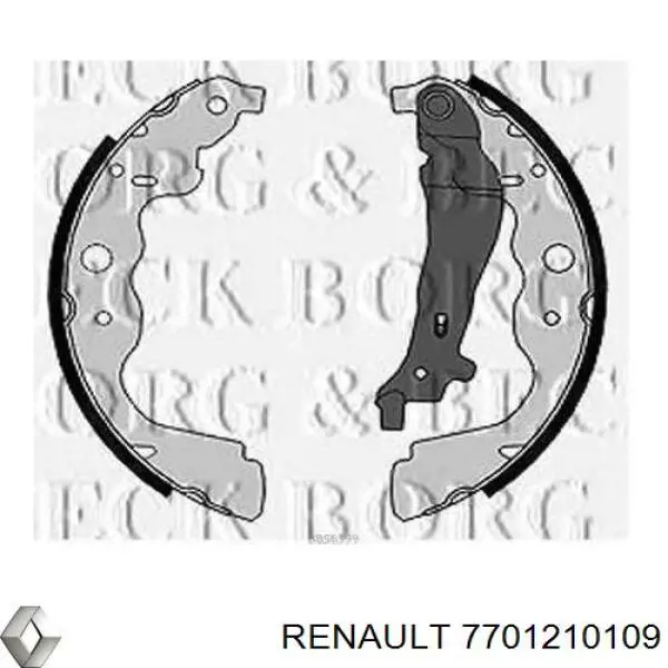 Купити 7701210109 Renault (RVI) Колодки гальмові задні, барабанні