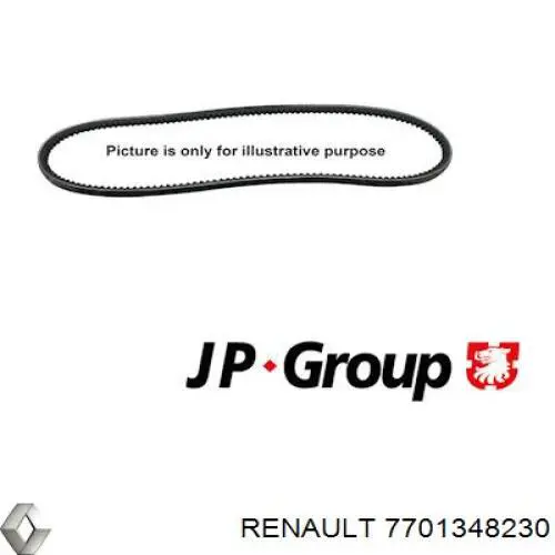 Купити 7701348230 Renault (RVI) Ремінь генератора