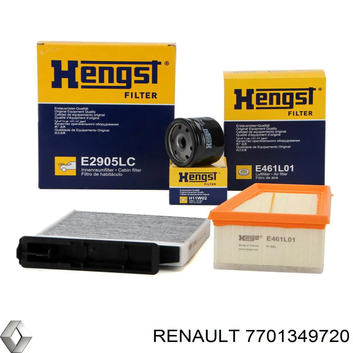Фільтр масляний Renault (RVI) 7701349720