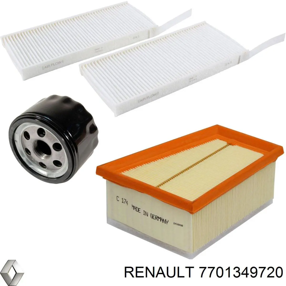 Масляний фільтр 7701349720 Renault (RVI)