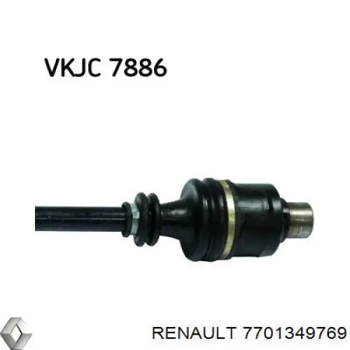 Приводи передніх коліс (вали карданні піввісь переднього моста) Renault (RVI) 7701351172 ціна, від 87.96 USD