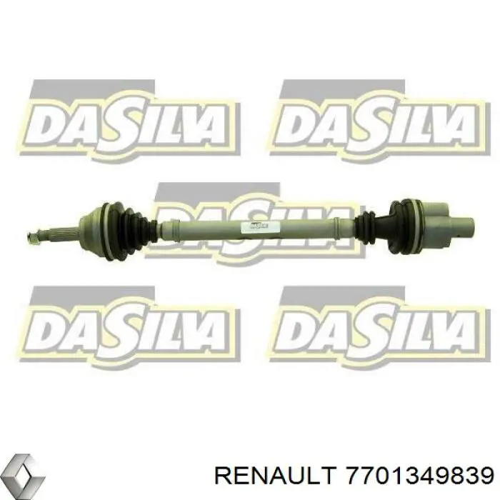 Вісь передня Renault (RVI) 7701349839 ціна, від 68.65 USD