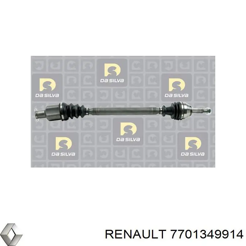 7701349914 Renault (RVI) піввісь (привід передня, права)
