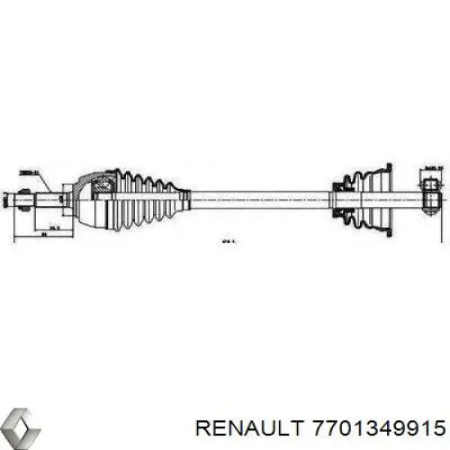 Привід передній лівий Trakmotive/Surtrack 300735 ціна, від 62.78 USD