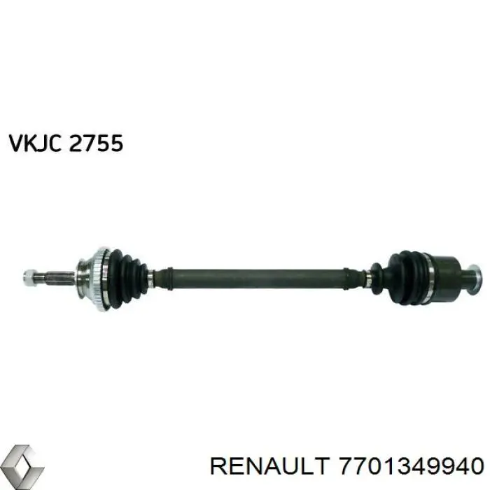 Вісь передня Renault (RVI) 7701352024 ціна, від 75.79 USD
