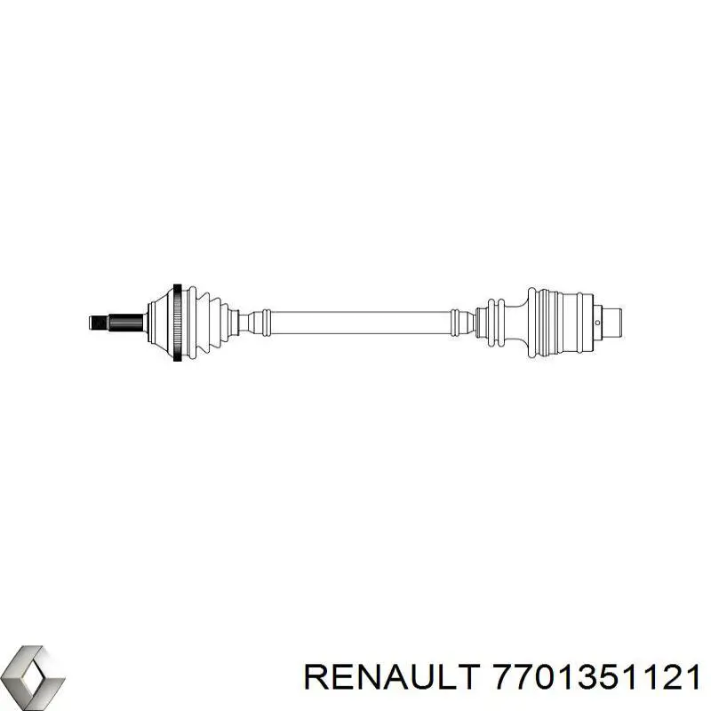 Вісь передня Renault (RVI) 7701351121 ціна, від  