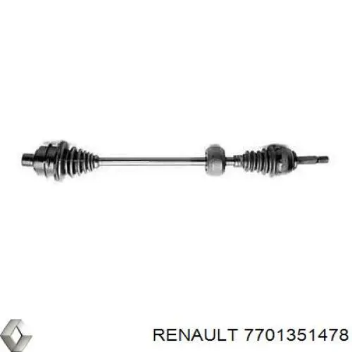 Купити Піввісь права Renault 19 II B53, C53