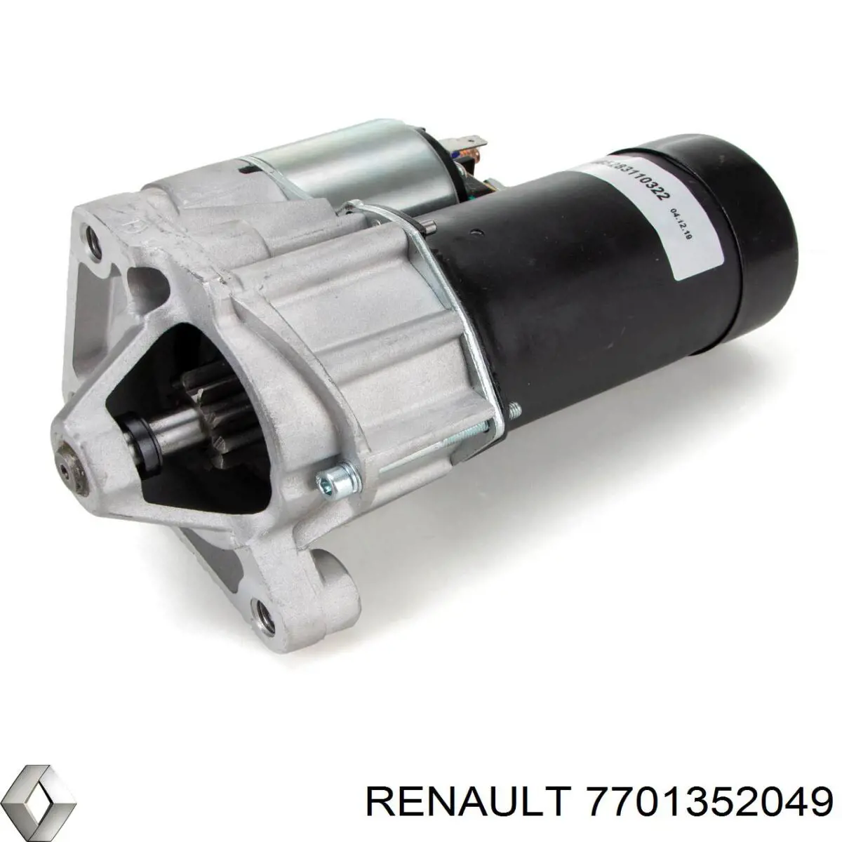 Стартер Renault (RVI) 7701352049 ціна, від 66.73 USD