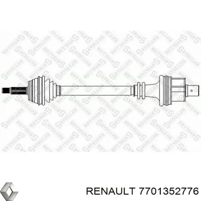 Купити 7701352776 Renault (RVI) Піввісь права