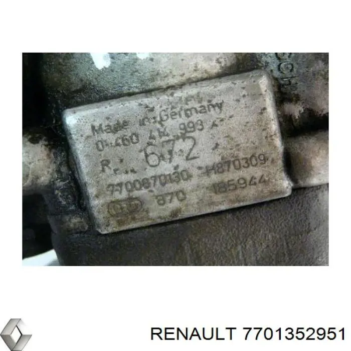 Насос паливний високого тиску (ПНВТ) на Renault Safrane I B54