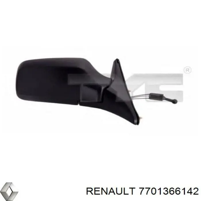 Праве бічне дзеркало Renault (RVI) 7701366142 ціна, від 17.50 USD