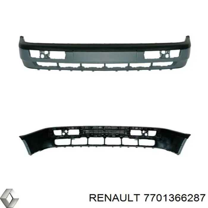 Купити 7701366287 Renault (RVI) Буфер (бампер) передній