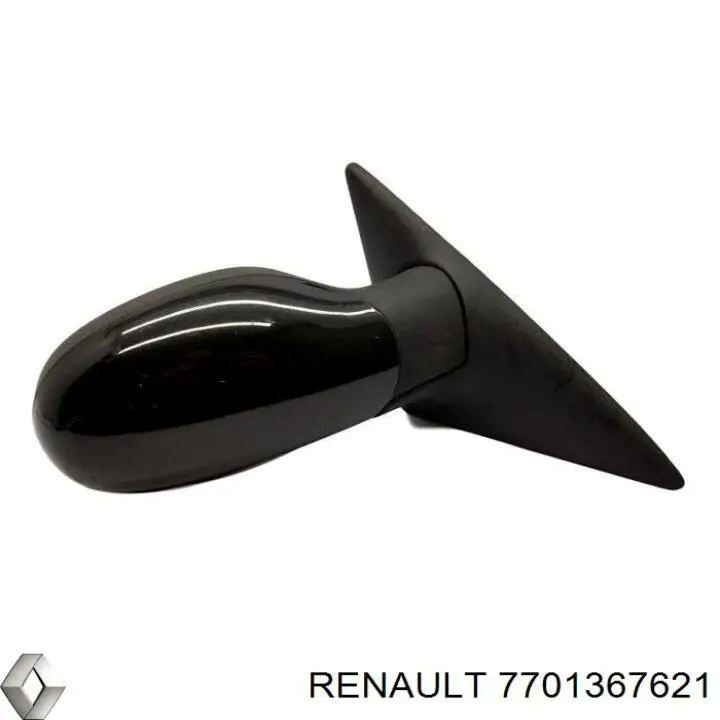 Дзеркальний елемент дзеркала заднього виду, правого 7701367621 Renault (RVI)