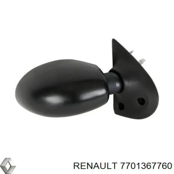 Дзеркало заднього виду, праве 7701367760 Renault (RVI)