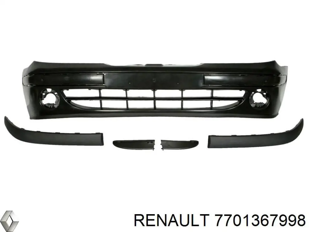 Передній бампер 7701367998 Renault (RVI)