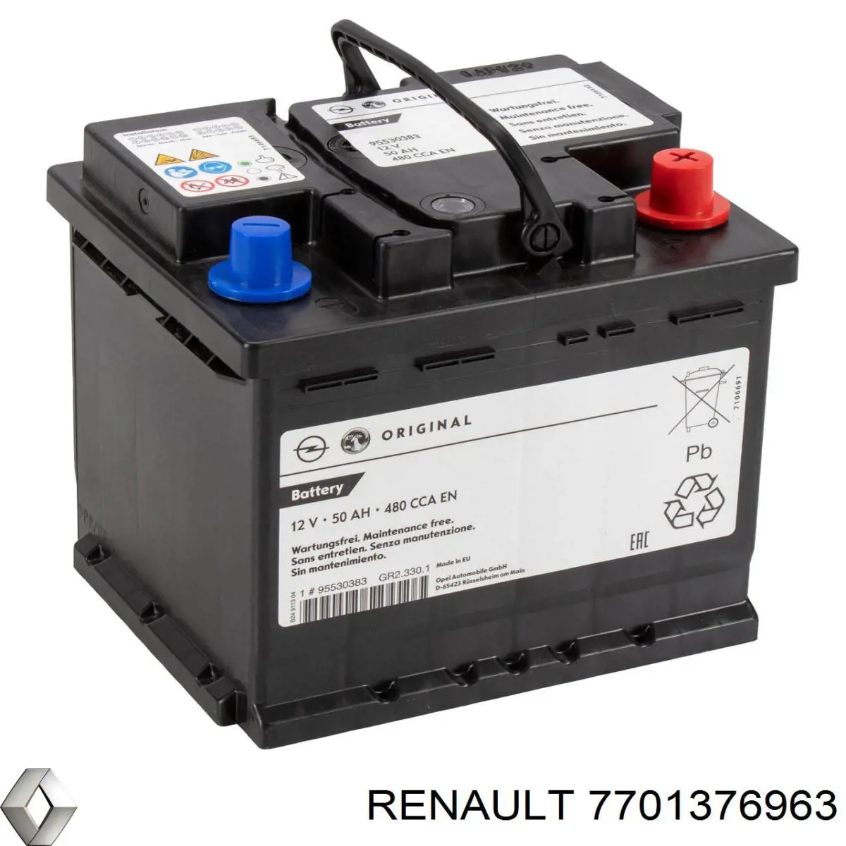Батарея акумуляторна Renault (RVI) 7701376963 ціна, від 163.53 USD